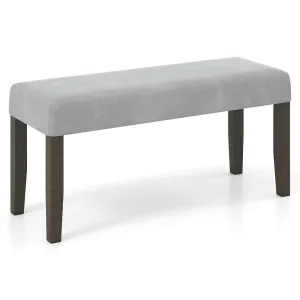 Giantex 42" Upholstered Dining Bench with Velvet Padded Seat set of dining chairs, wooden chairs
