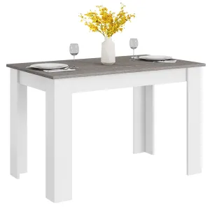 Giantex 47 Inch Dining Table, Kitchen Table for Small Spaces, Modern Rectangular Dinner Table farmhouse dining table, extendable dining table