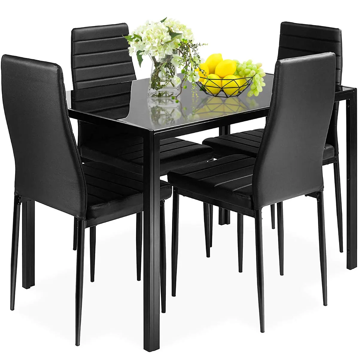 Giantex 5 Pcs Dining Table Set for 4 tablecloth, dining table