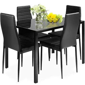 Giantex 5 Pcs Dining Table Set for 4 tablecloth, dining table