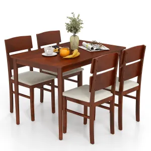 Giantex 5-Piece Dining Table Set for 4 tablecloth, dining table