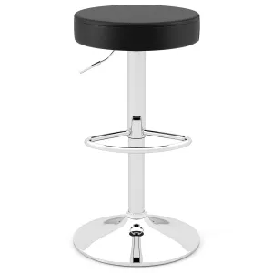 Giantex Adjustable Height PU Leather Bar Chair with Swivel Padded Seat kitchen barstool, adjustable bar stool