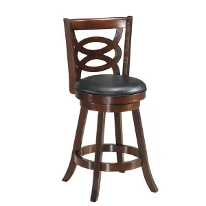Giantex Bar Stools, Counter Height Dining Chair, Fabric Upholstered 360 Degree Swivel kitchen barstool, adjustable bar stool