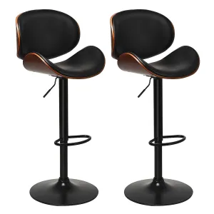 Giantex Bar Stools Set of 2, Adjustable Swivel Barstools with Back kitchen barstool, adjustable bar stool