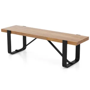 Giantex Dining Bench, 60 Inch Entryway Shoe Rack Bench, Long Kitchen Bench with Metal Frame set of dining chairs, wooden chairs