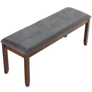 Giantex Dining Room Bench, Wood Kitchen Table Bench with Upholstered, 47.5 x 15.5 x 19.5 Inches Ottoman Bench set of dining chairs, wooden chairs