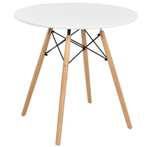 Giantex Dining Table, Round Dining Room Table with Solid Beech Wood Legs farmhouse dining table, extendable dining table