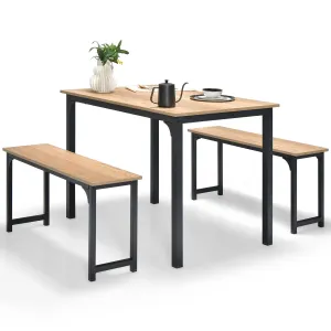Giantex Dining Table Set for 4, Industrial Kitchen Table Set tablecloth, dining table