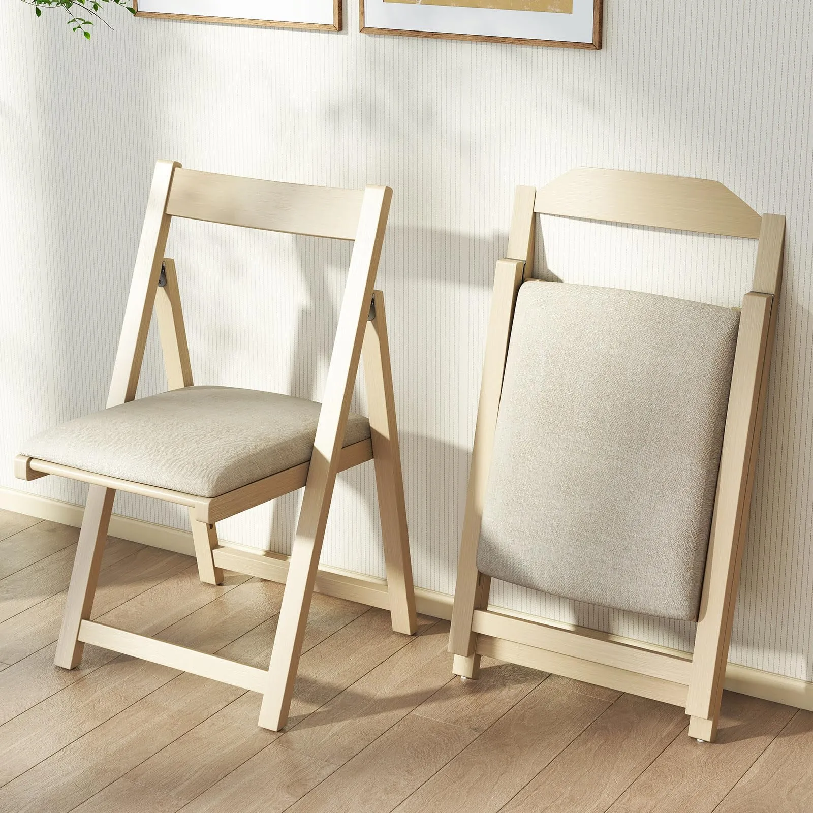 Giantex Folding Dining Chairs Set of 4