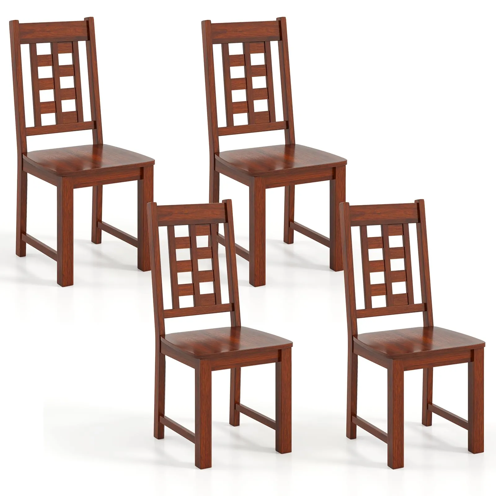 Giantex Kitchen Chair with Solid Rubber Wood Frame
