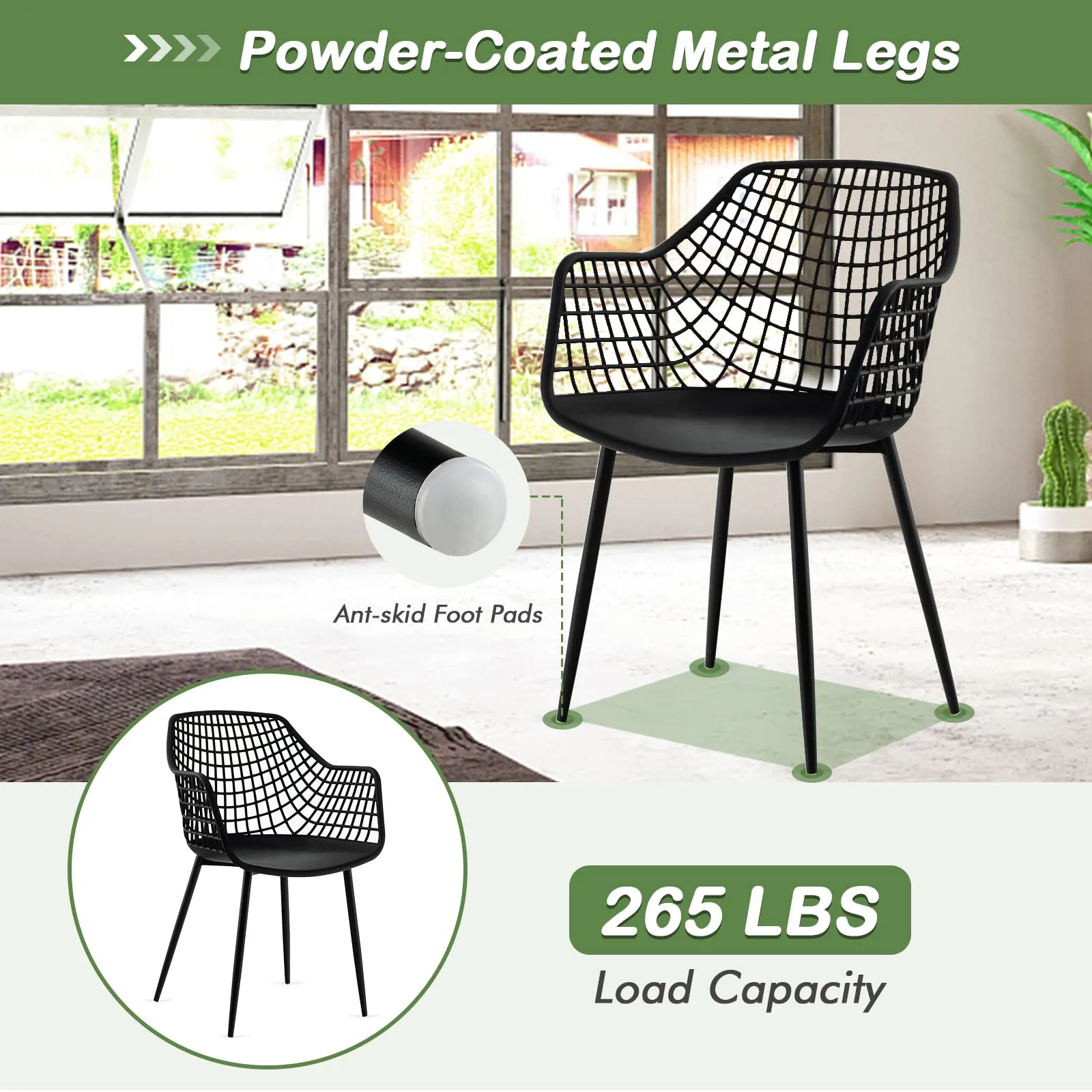Giantex Modern Dining Chairs Set