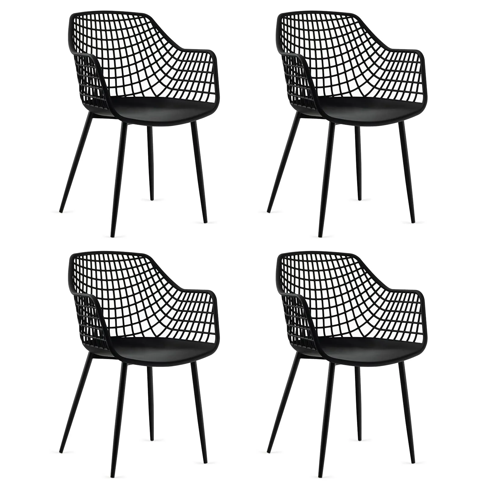 Giantex Modern Dining Chairs Set set of dining chairs, wooden chairs