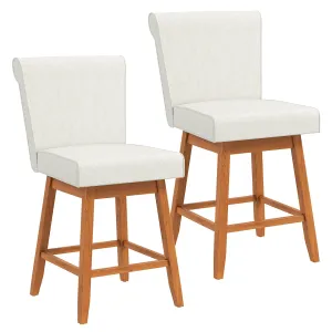 Giantex Modern Upholstered Bar Stools Set kitchen barstool, adjustable bar stool