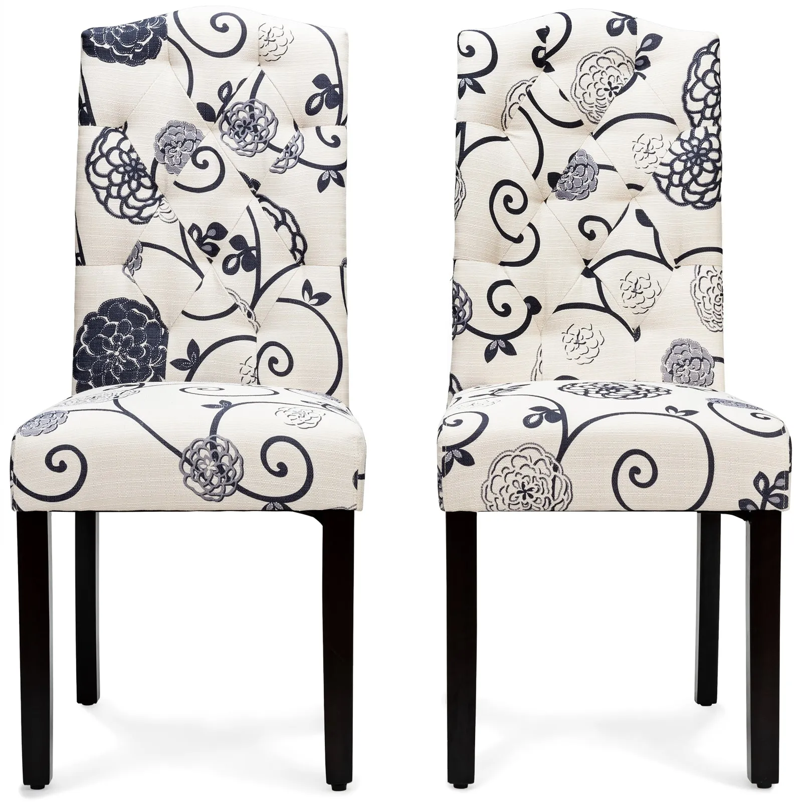 Giantex Parsons Chairs, Uphostered Kitchen Dining Chairs w/Wood Legs set of dining chairs, wooden chairs