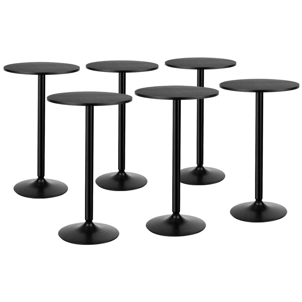 Giantex Pub Bar Table 24-Inch Round Top 40-Inch Height Modern Style