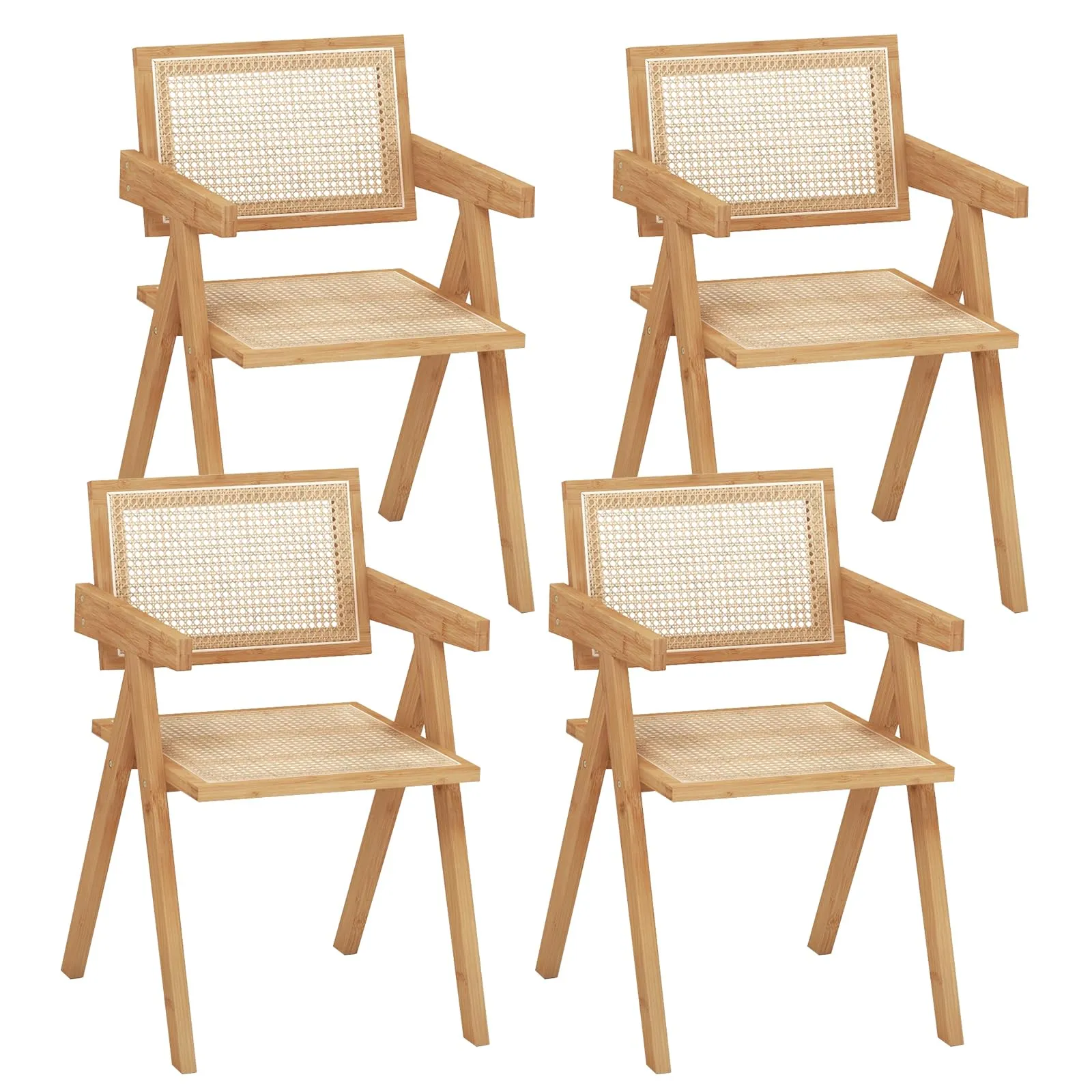 Giantex Rattan Accent Chair Set of 2