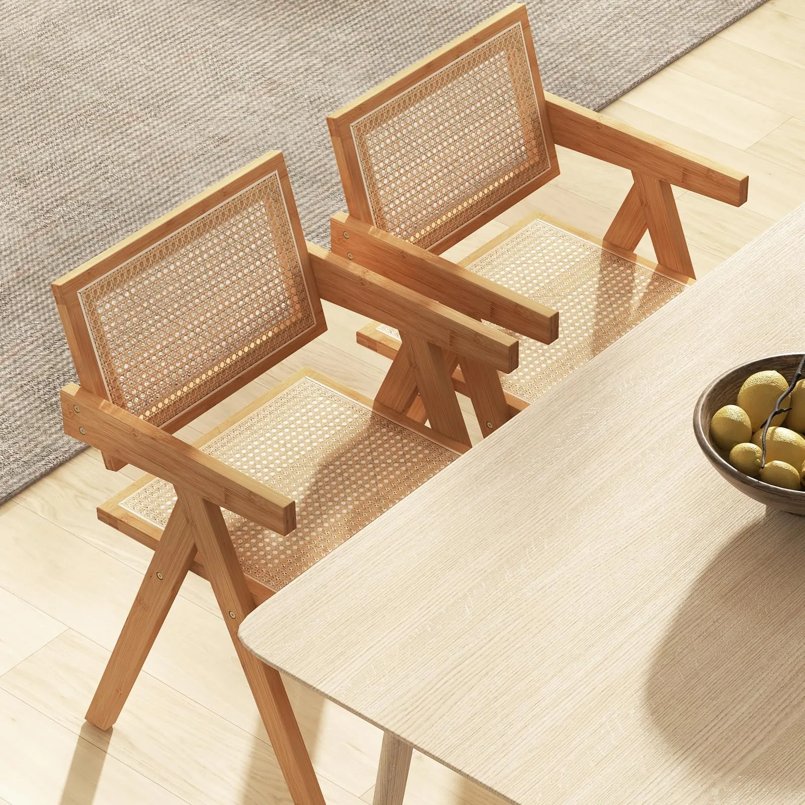 Giantex Rattan Accent Chair Set of 2