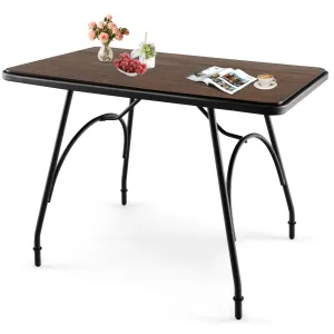 Giantex Rectangular Dining Table - Industrial Kitchen Table farmhouse dining table, extendable dining table