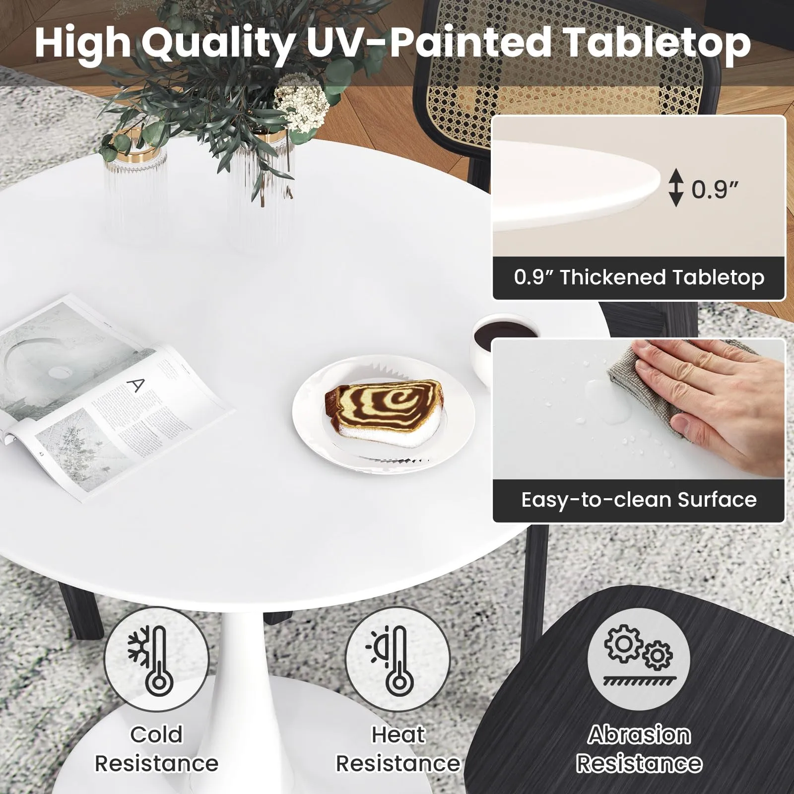 Giantex Round Dining Table