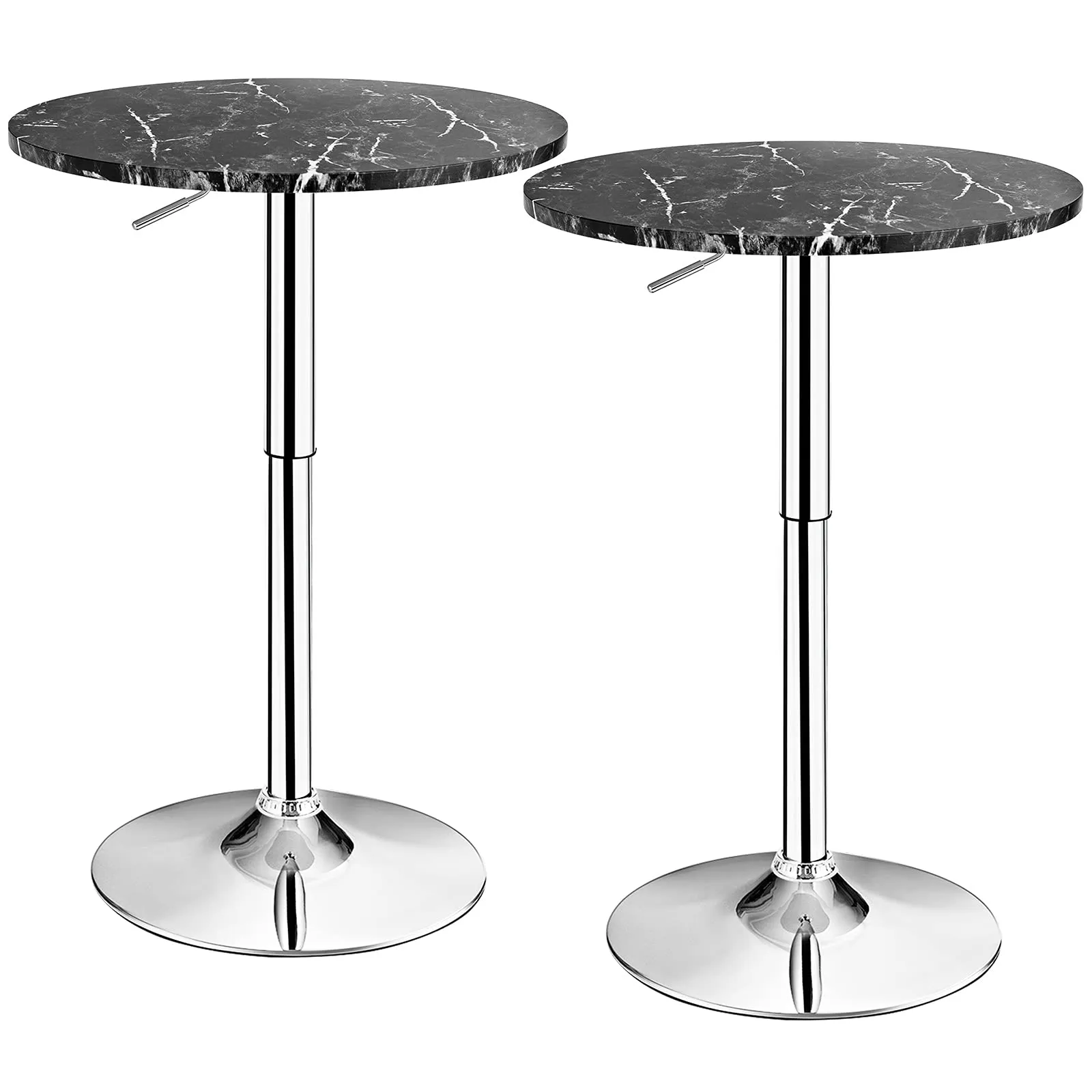Giantex Round Pub Table Height Adjustable, 360 Degree Swivel Cocktail Pub Table, Office Bar Table