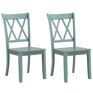 Giantex Rubber Wood Dining Room Side Chair set of dining chairs, wooden chairs
