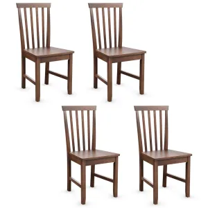 Giantex Set of 4/ 2 Dining Room Side Chair w/High Slat Back, Wood Legs set of dining chairs, wooden chairs