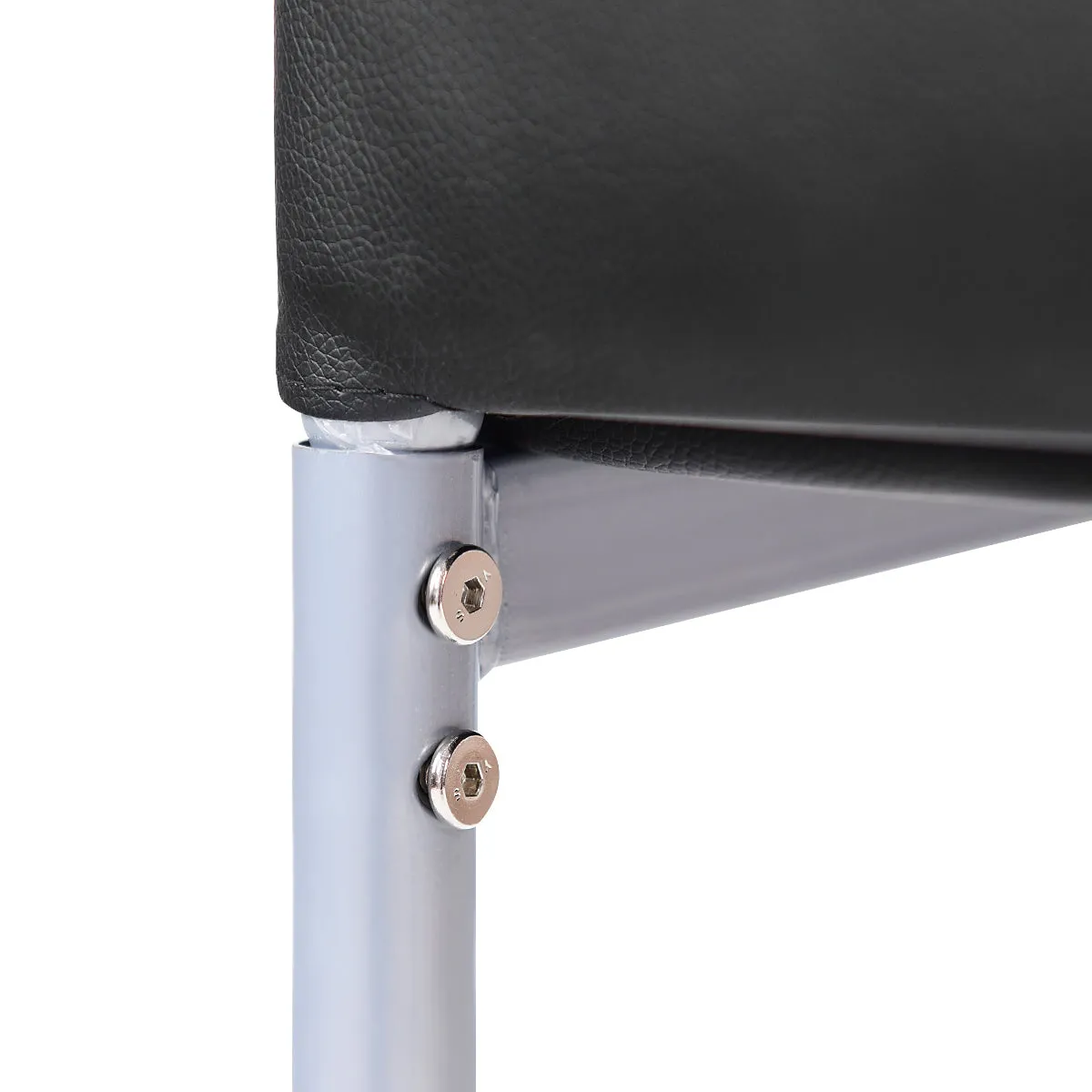 Giantex Set of 4 PU Leather Dining Side Chairs with Padded Seat Foot Cap