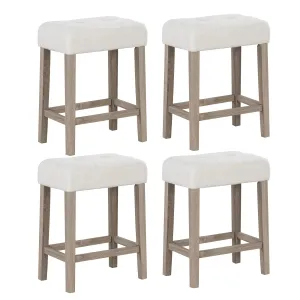 Giantex Sherpa Bar Stools, 24" Counter Height Kitchen Bar Stools with Cushioned Seat kitchen barstool, adjustable bar stool