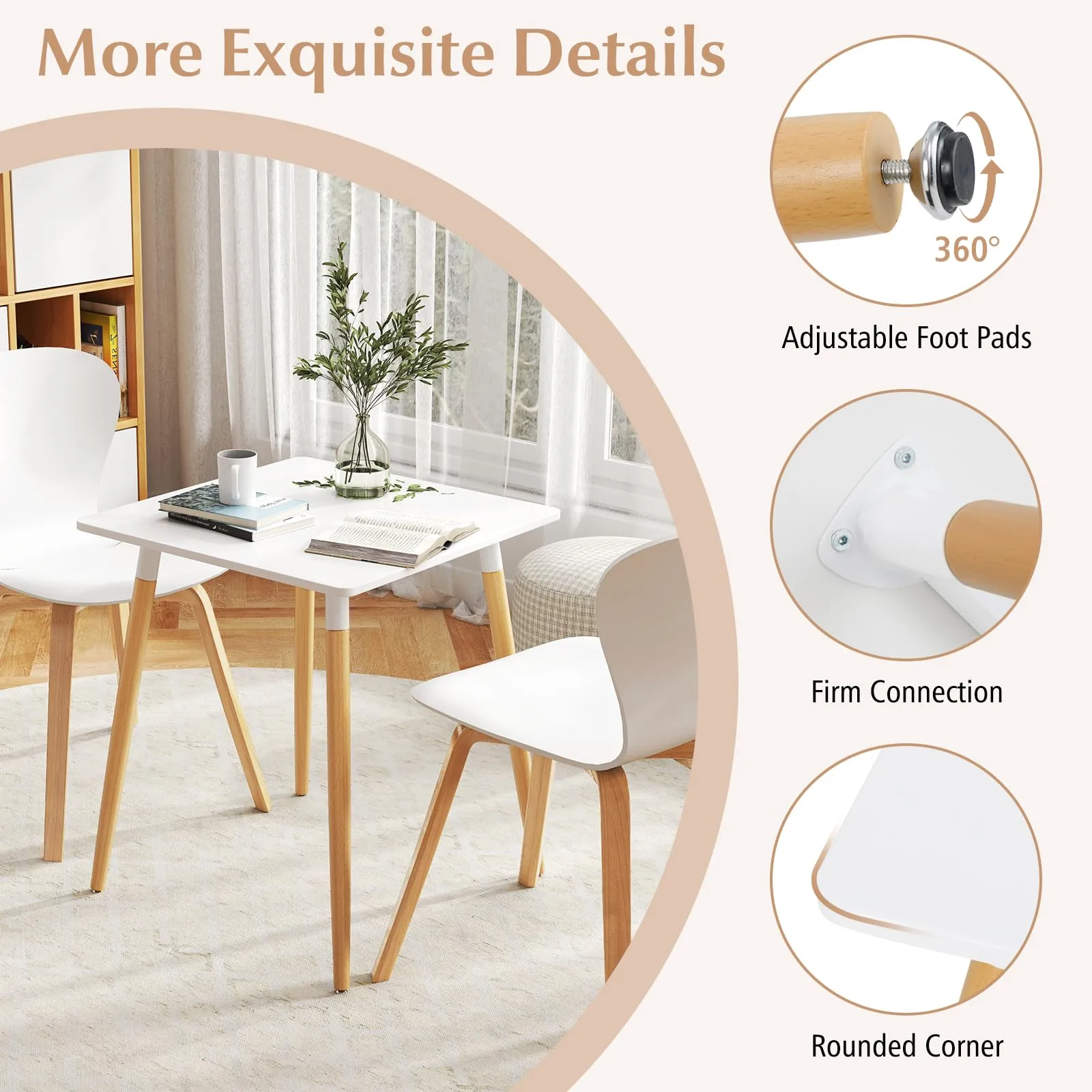 Giantex Square Dining Table