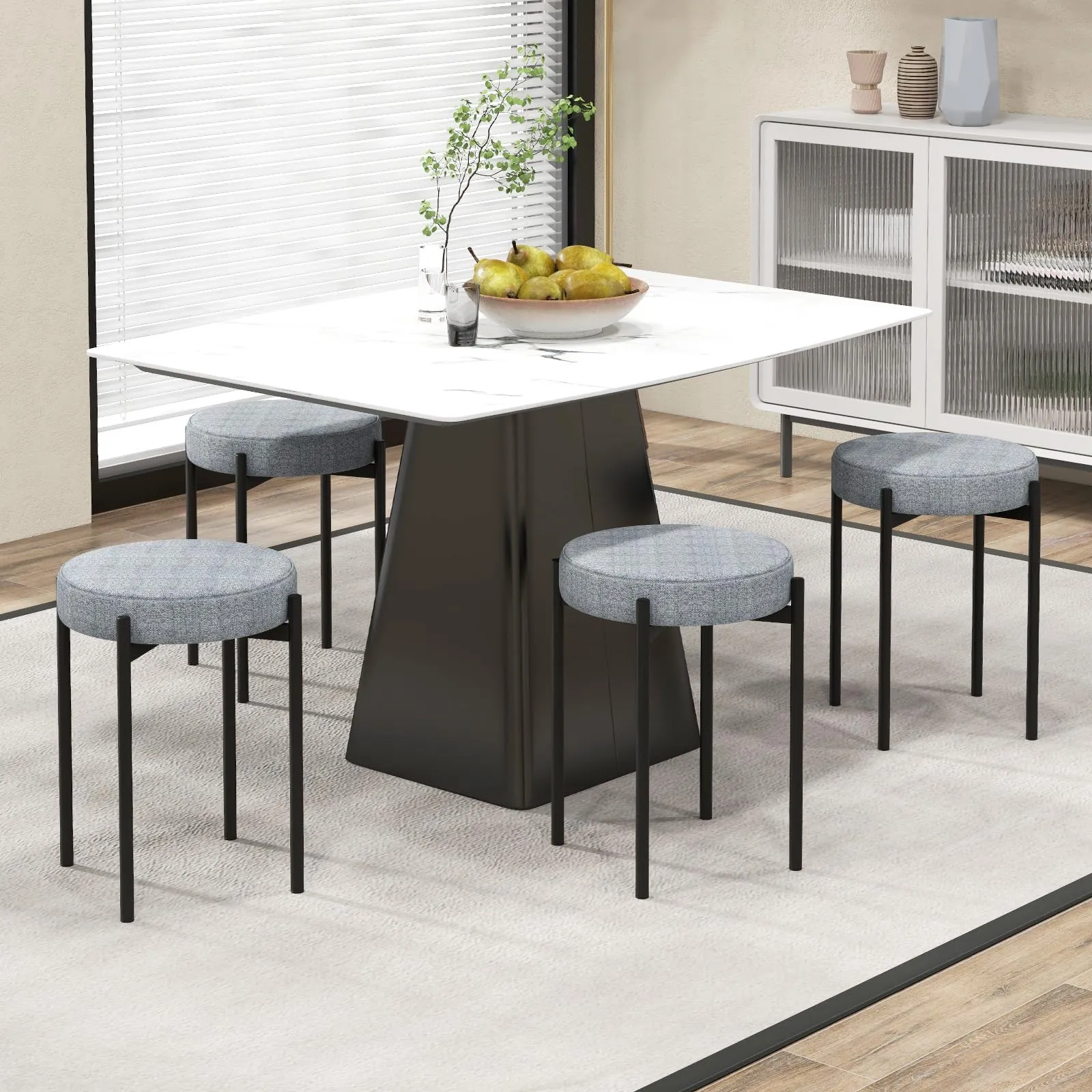 Giantex Stackable Stools Set of 4