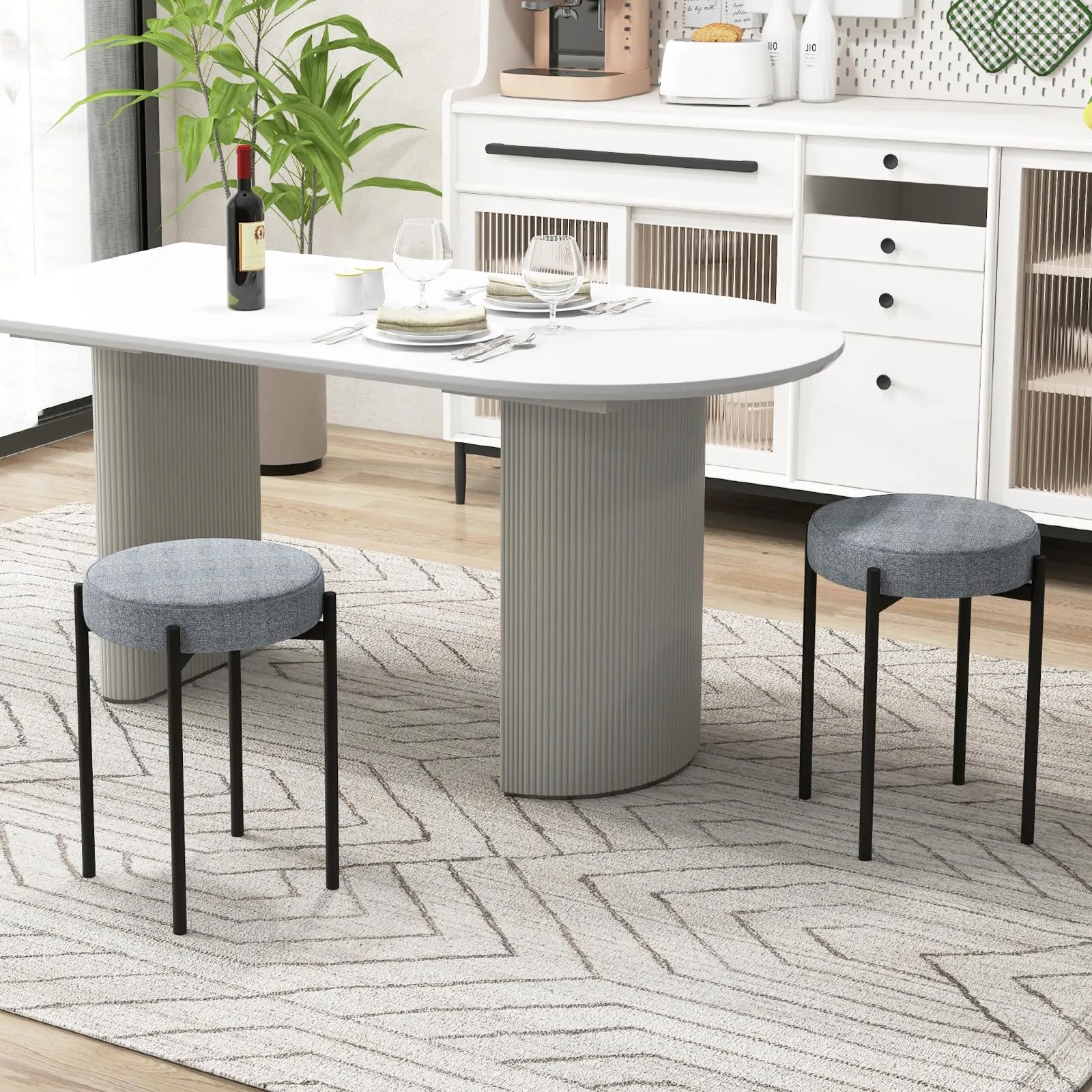Giantex Stackable Stools Set of 4