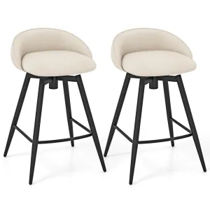 Giantex Swivel Bar Stools Set of 2/4 25" Counter Height Bar Chairs kitchen barstool, adjustable bar stool