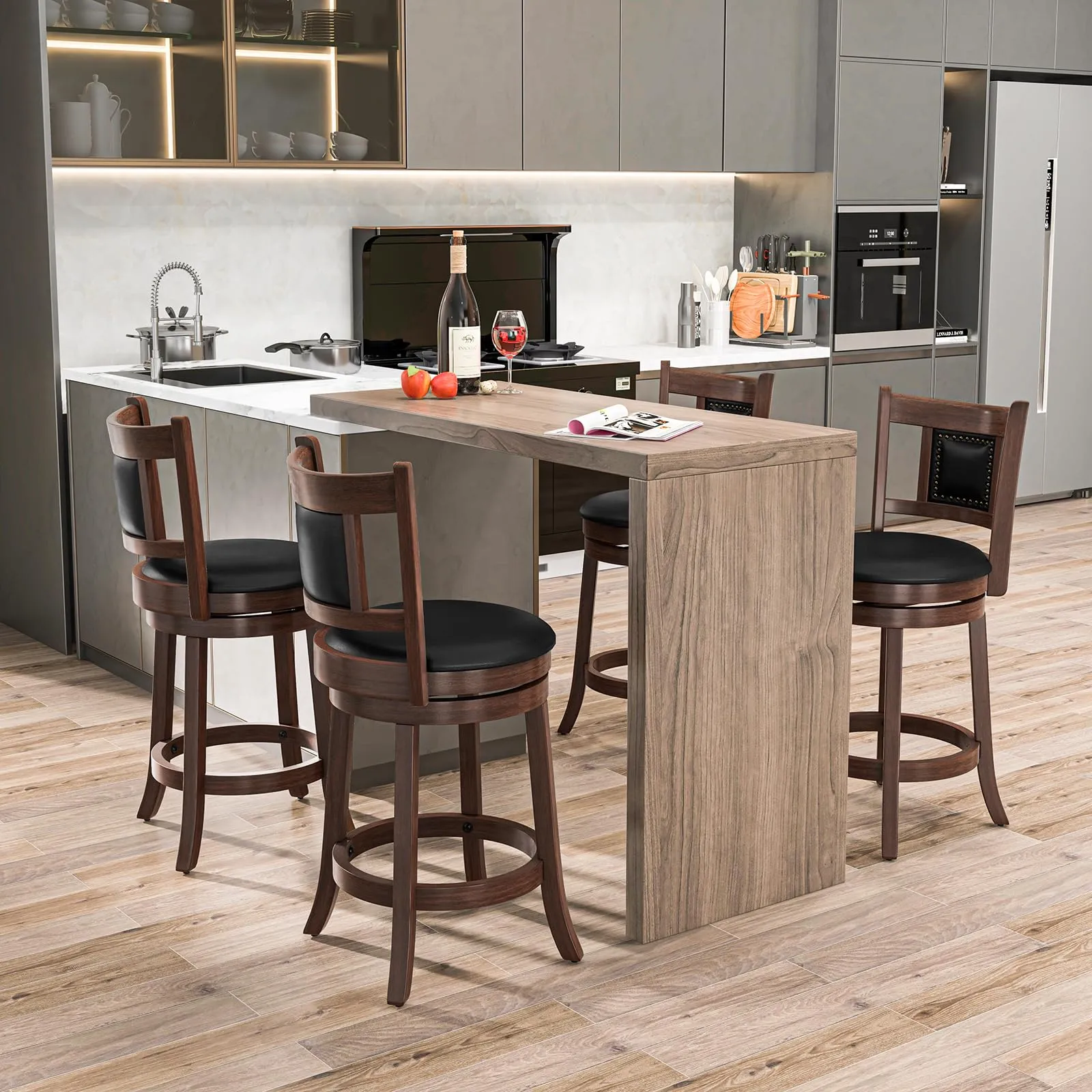 Giantex Swivel Bar Stools Set