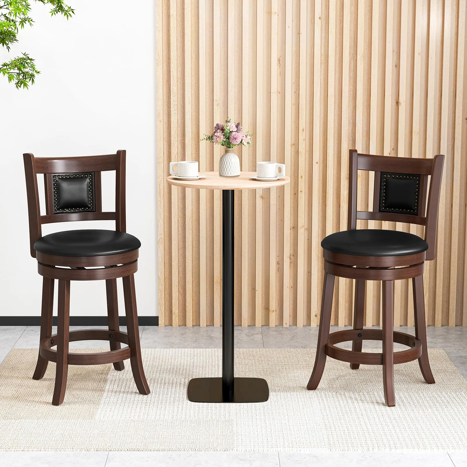 Giantex Swivel Bar Stools Set