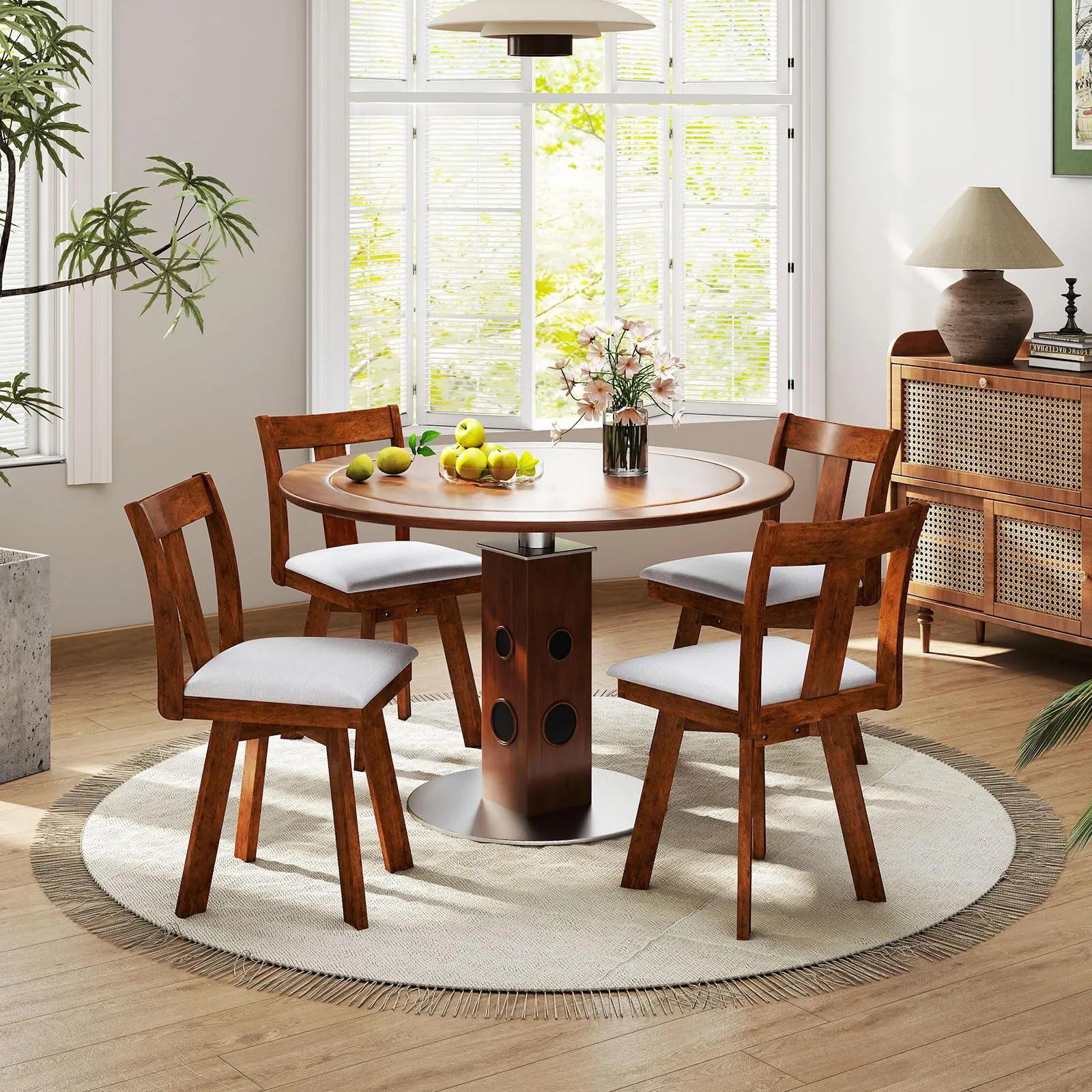 Giantex Swivel Dining Chairs Set of 2/4