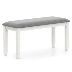 Giantex Upholstered Dining Bench with Padded Seat set of dining chairs, wooden chairs