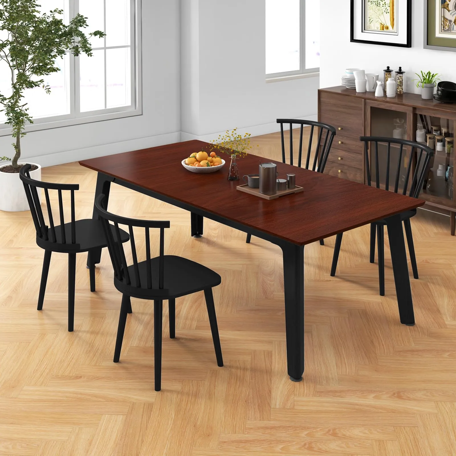 Giantex Windsor Dining Chairs Set for Home Living Room