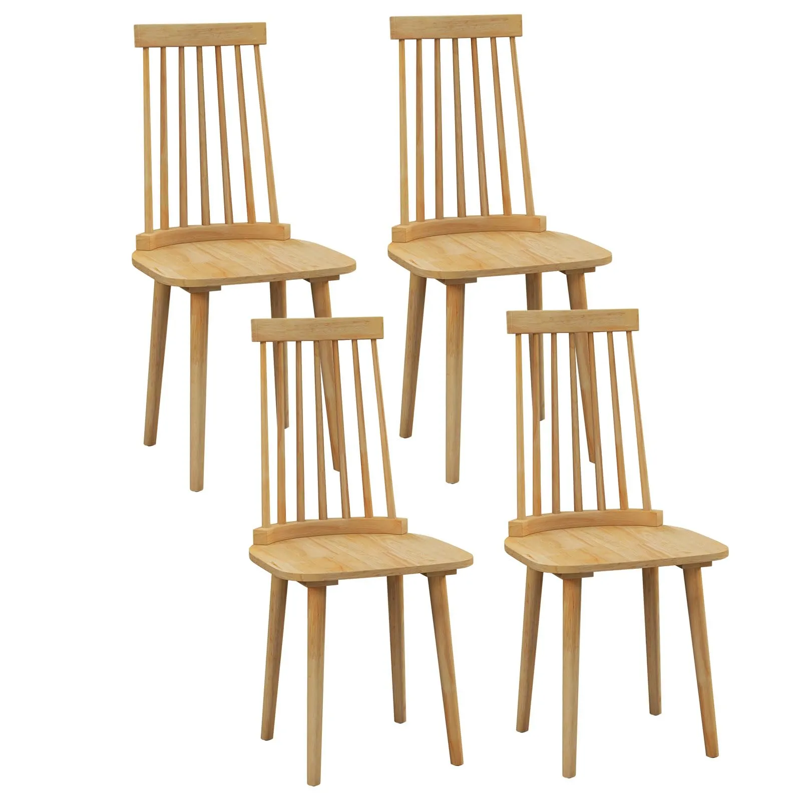 Giantex Windsor Dining Chairs Set set of dining chairs, wooden chairs