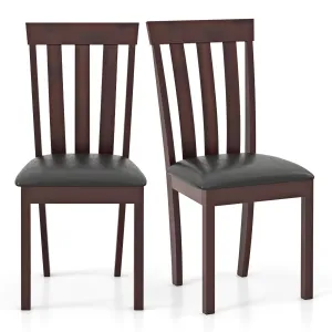Giantex Wood Dining Chair, Mid Century Dining Side Chairs for Kitchen, Dining Room, Restaurant set of dining chairs, wooden chairs