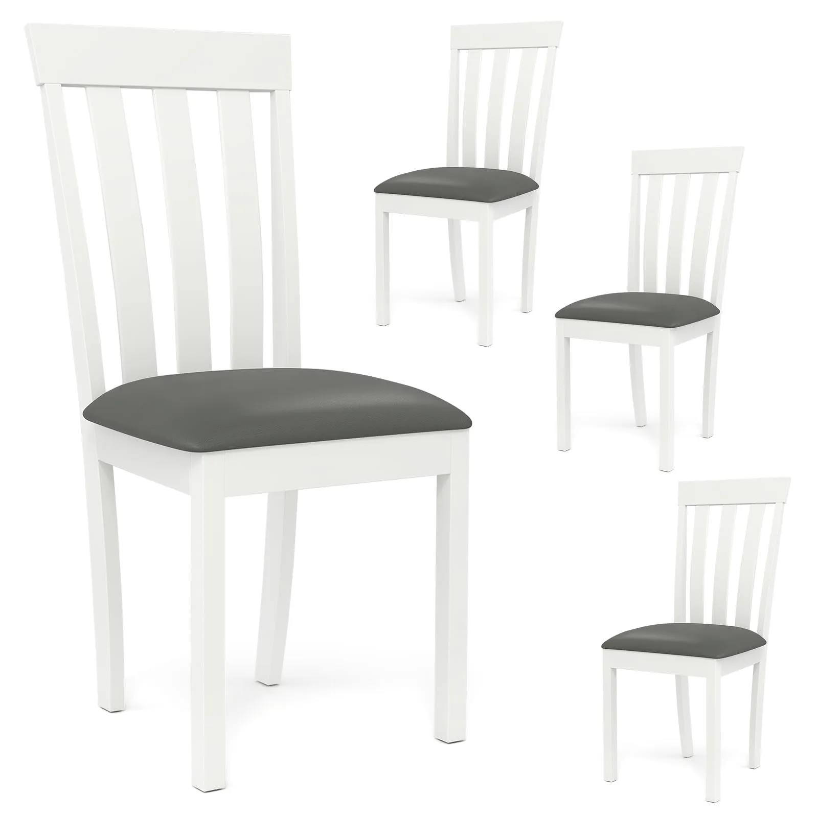 Giantex Wood Dining Chair, Mid Century Dining Side Chairs for Kitchen, Dining Room, Restaurant