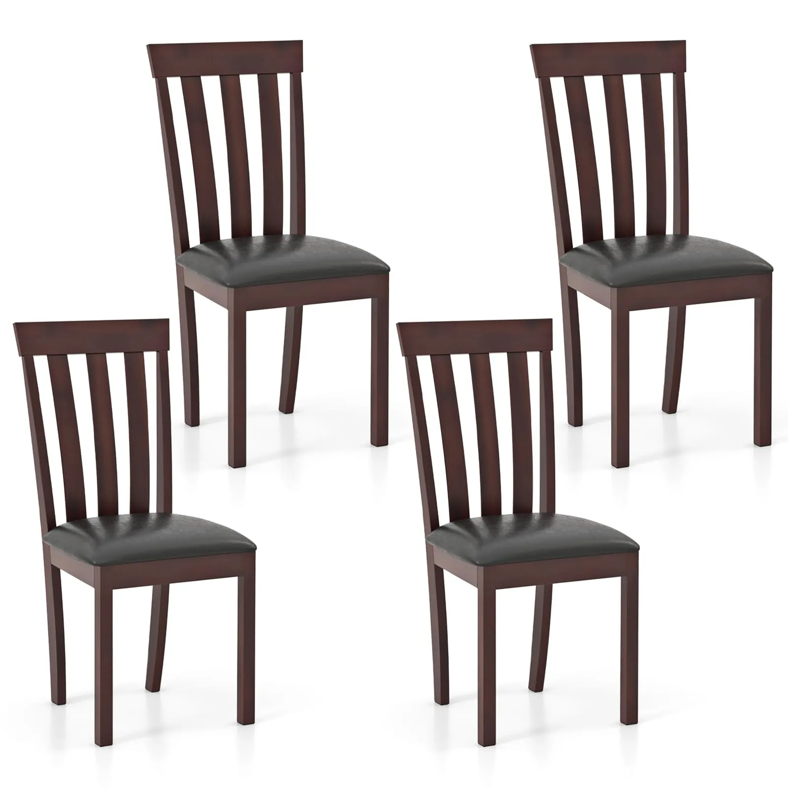 Giantex Wood Dining Chair, Mid Century Dining Side Chairs for Kitchen, Dining Room, Restaurant