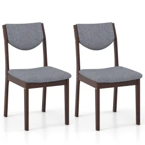 Giantex Wood Dining Chair, Wooden Kitchen Chairs with Rubber Wood Frame set of dining chairs, wooden chairs