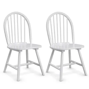 Giantex Wood Dining Chairs, French Country Armless Spindle Back Dining Chairs set of dining chairs, wooden chairs