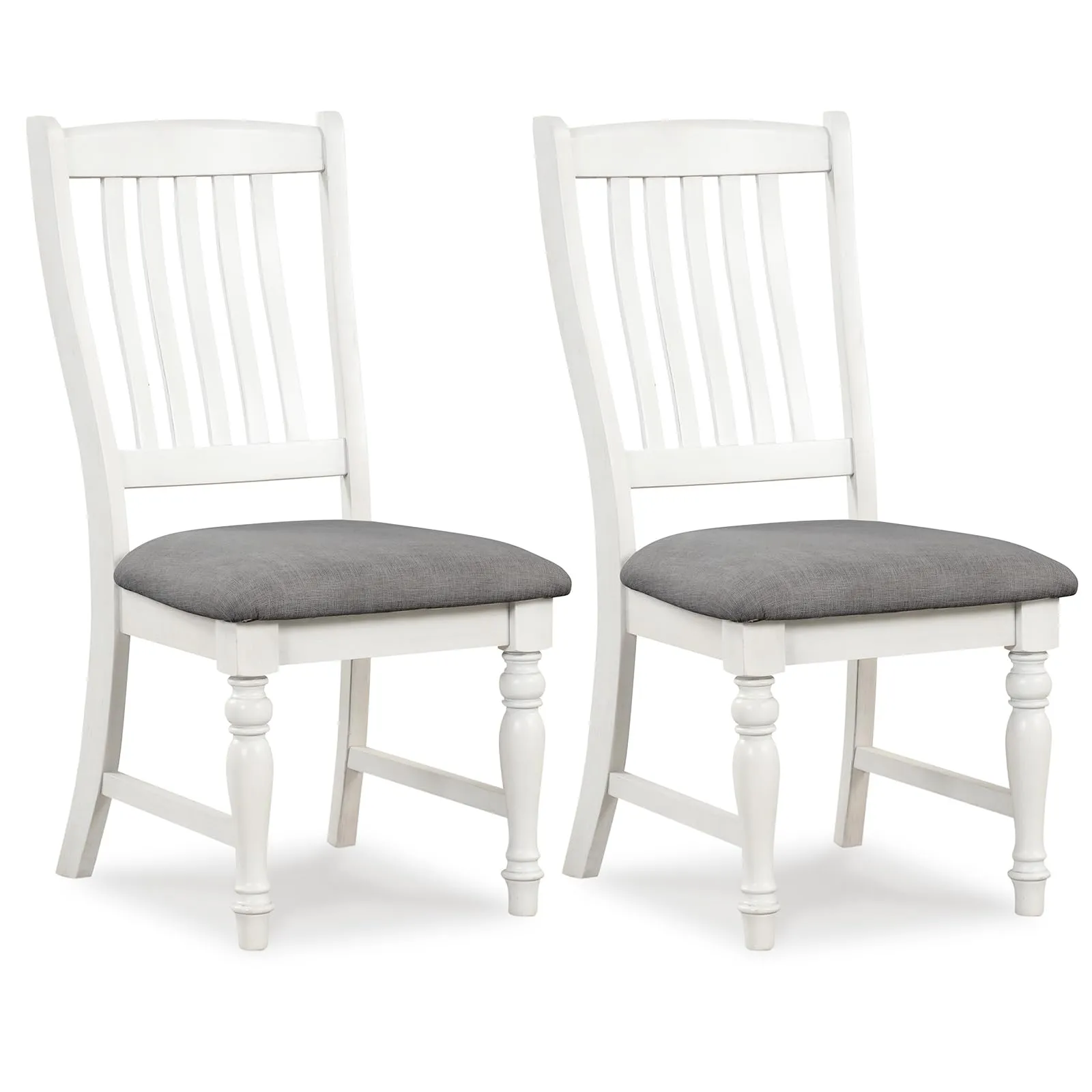 Giantex Wood Dining Chairs Set of 2, Farmhouse Kitchen Chairs with Solid Wood Frame, Max Load 355 Lbs set of dining chairs, wooden chairs