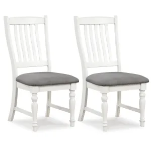 Giantex Wood Dining Chairs Set of 2, Farmhouse Kitchen Chairs with Solid Wood Frame, Max Load 355 Lbs set of dining chairs, wooden chairs