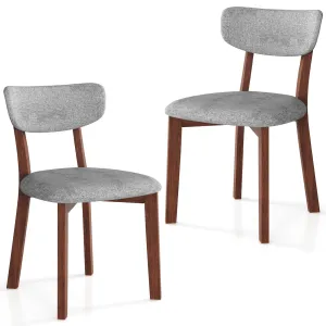 Giantex Wood Dining Chairs Set of 2, Farmhouse Wooden Dining Room Chair with Cushion Seat set of dining chairs, wooden chairs