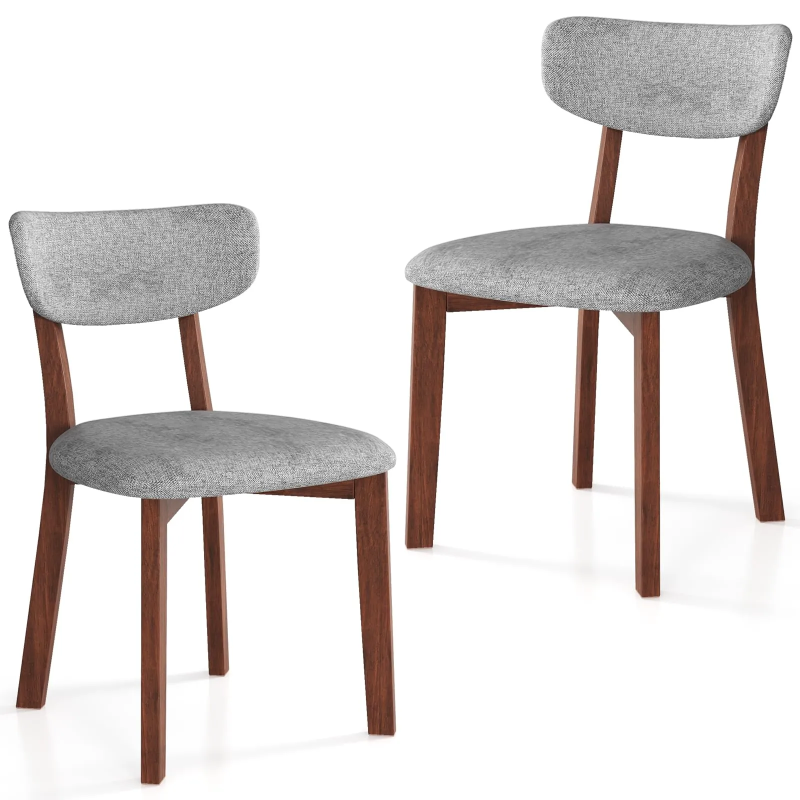 Giantex Wood Dining Chairs Set of 2, Farmhouse Wooden Dining Room Chair with Cushion Seat set of dining chairs, wooden chairs
