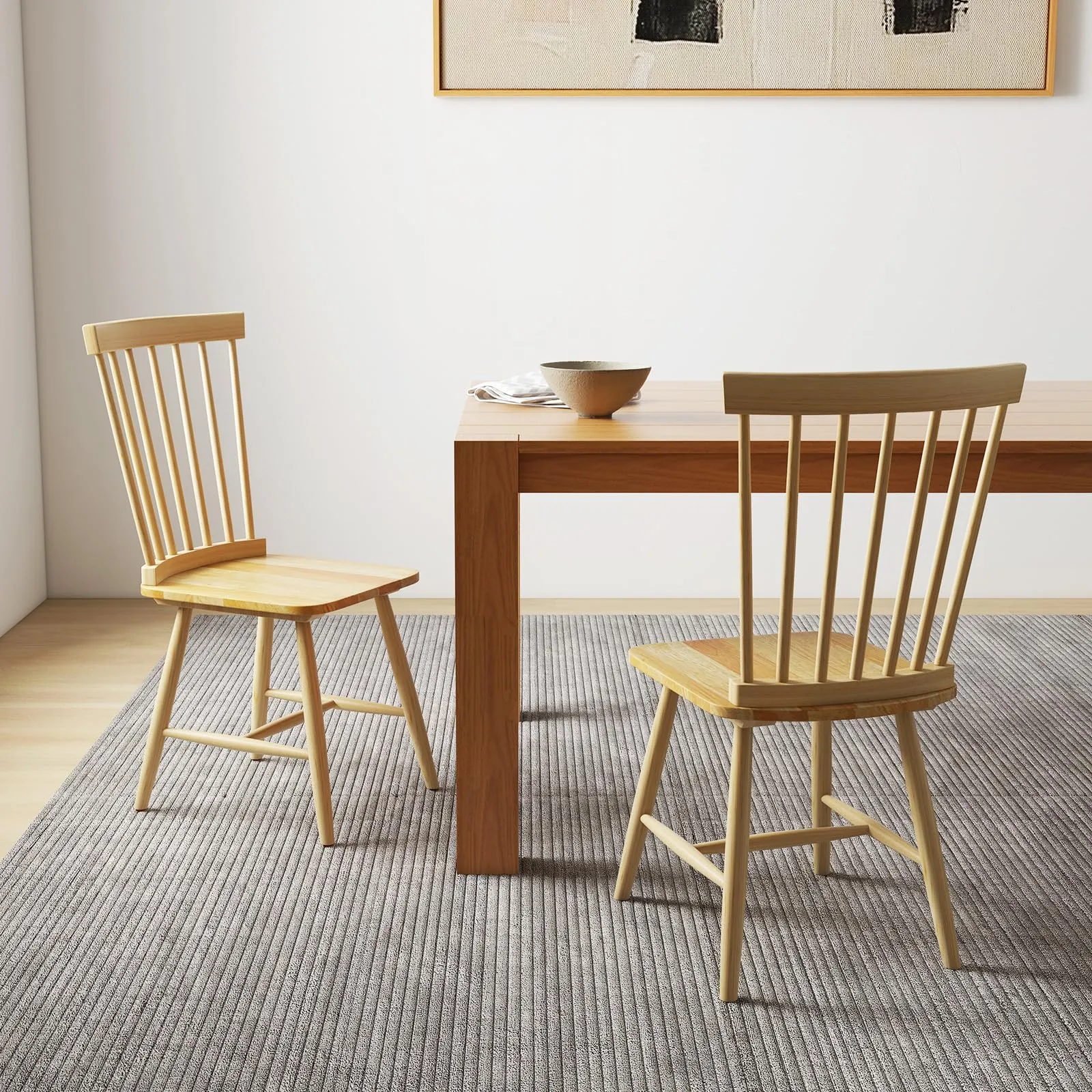 Giantex Wood Dining Chairs Set