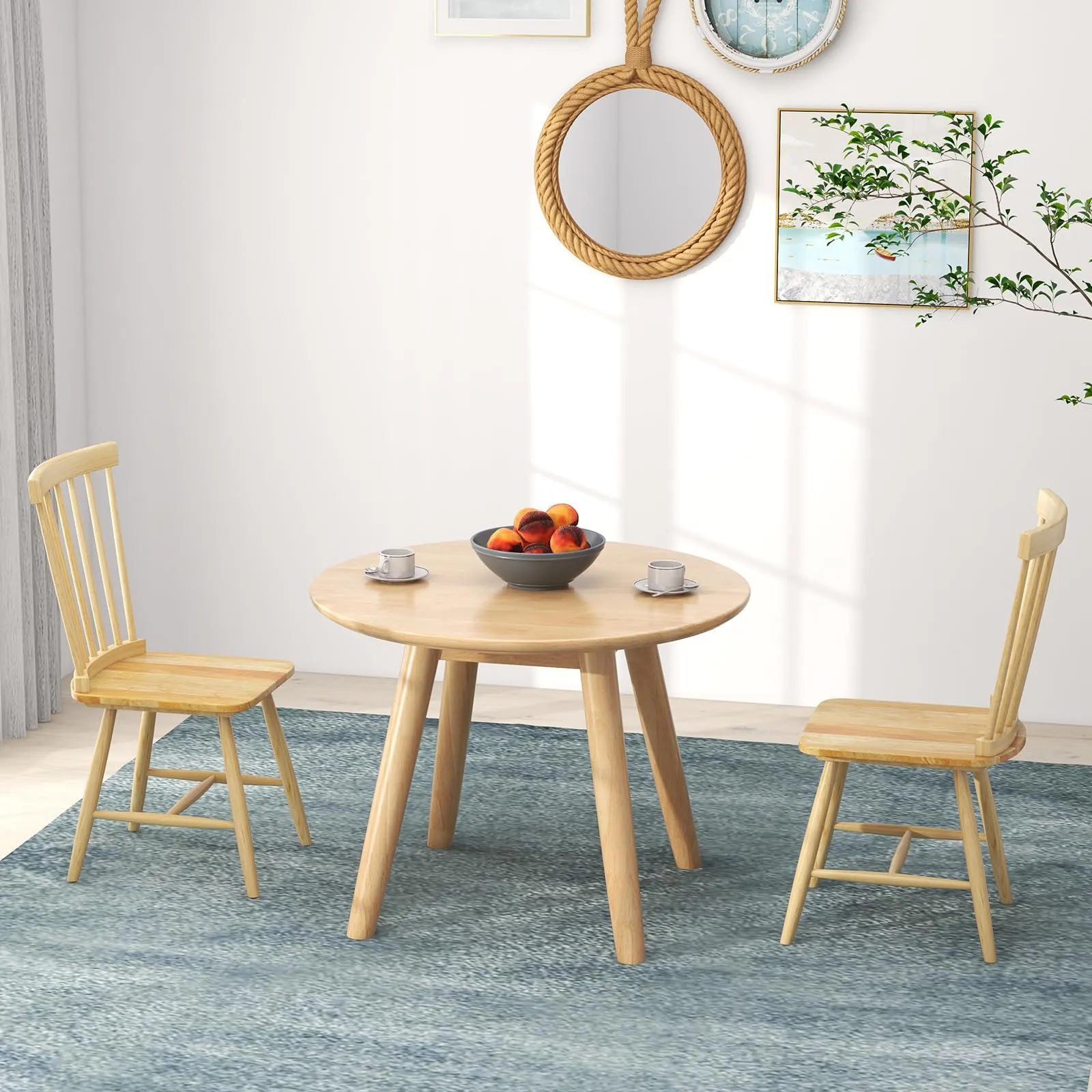 Giantex Wood Dining Chairs Set