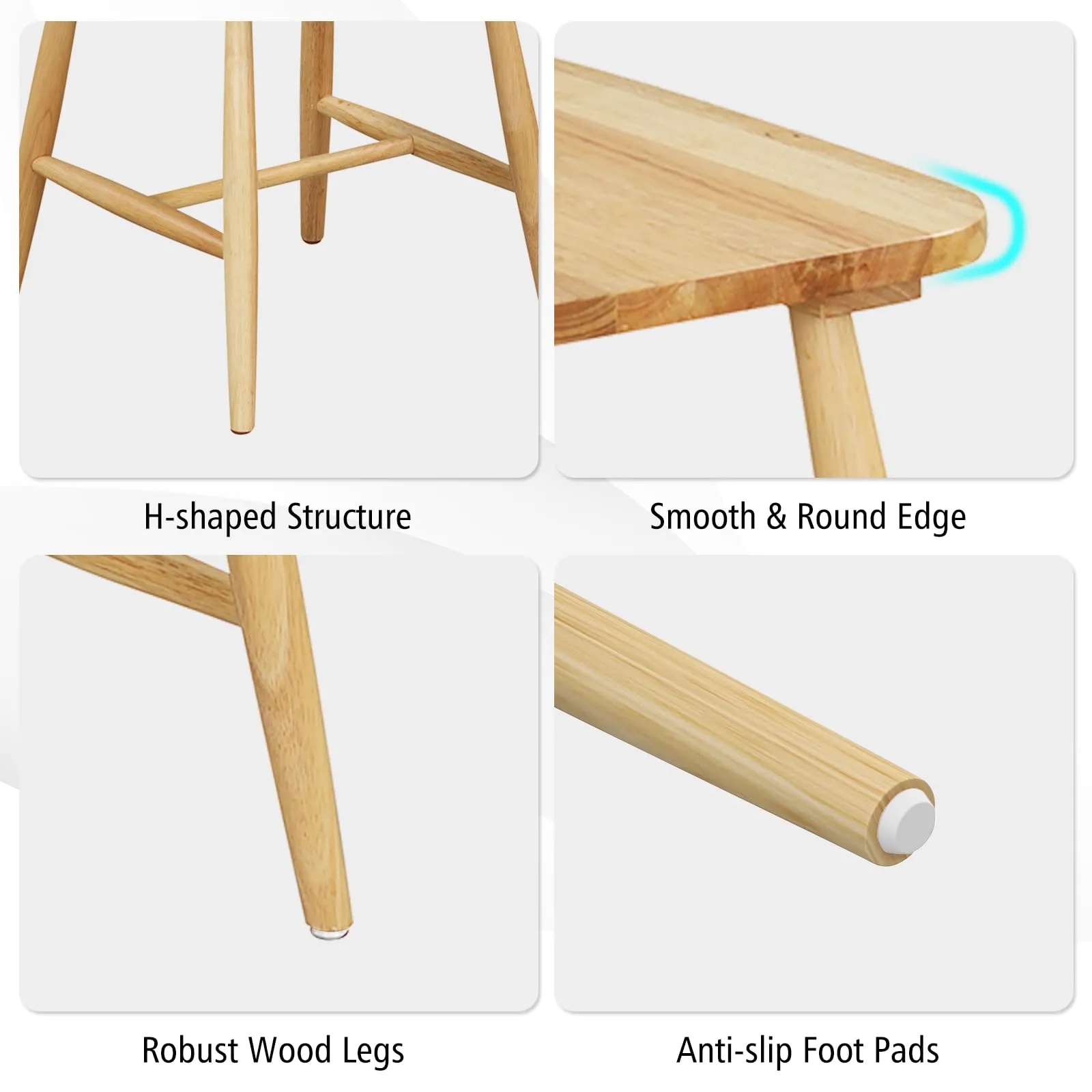 Giantex Wood Dining Chairs Set